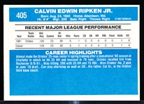 1982 Donruss Bsbl. #405 Cal Ripken, Jr.