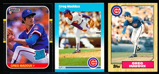 1987 Greg Maddux Bsbl.- 3 Diff. Rookie Cards