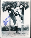 Autographed Lefty Gomez New York Yankees MLB B/W 8” x 10” Photo- SGC Certified