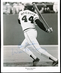 Autographed Willie McCovey San Francisco Giants MLB B/W Bsbl. 8” x 10” Photo- SGC Certified