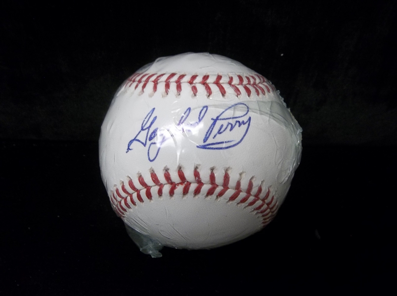 Autographed Gaylord Perry Official MLB Baseball