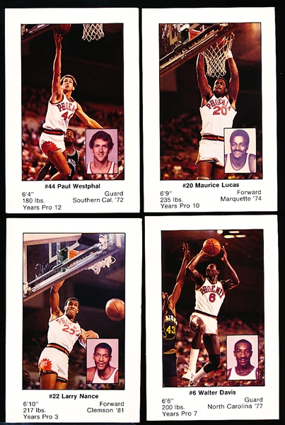 1984-85 Kiwanis Phoenix Suns- 1 Complete Set of 16 Cards
