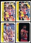 1986-87 Fleer Bskbl. “Stickers”- 4 Asst.