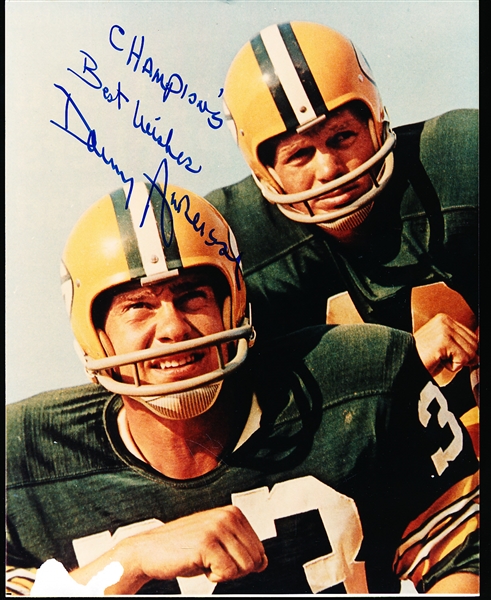 Autographed and Inscribed Donny Anderson NFL Color 8” x 10” Photo