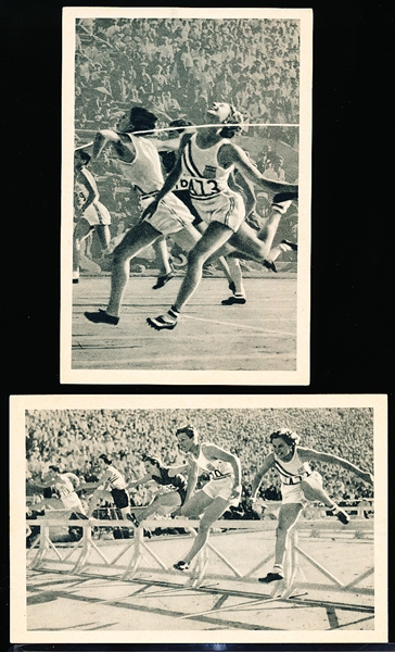 1936 Sammelwerk Nr. 6 “Olympia 1932”- 2 Diff. Babe Didrickson/ Eveleyn Hall Cards