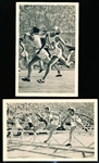 1936 Sammelwerk Nr. 6 “Olympia 1932”- 2 Diff. Babe Didrickson/ Eveleyn Hall Cards