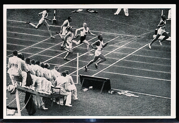 1936 Sammelwerk Nr.14 “Olympia 1936- Band II” Bild #31, Gruppe 57- Jesse Owens wins 100 Meters