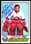 Autographed 1977-78 Topps Hockey #50 Glenn “Chico” Resch
