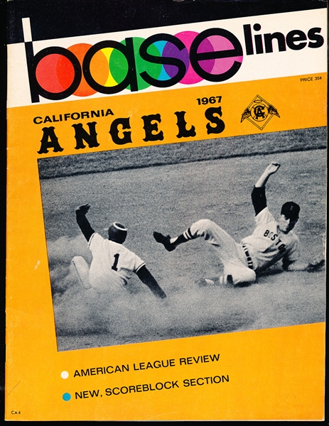 1967 MLB Program- Chicago White Sox @ California Angels