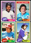 1981 Topps/Topps Traded Bsbl.- 4 Diff. Rookie/Stars