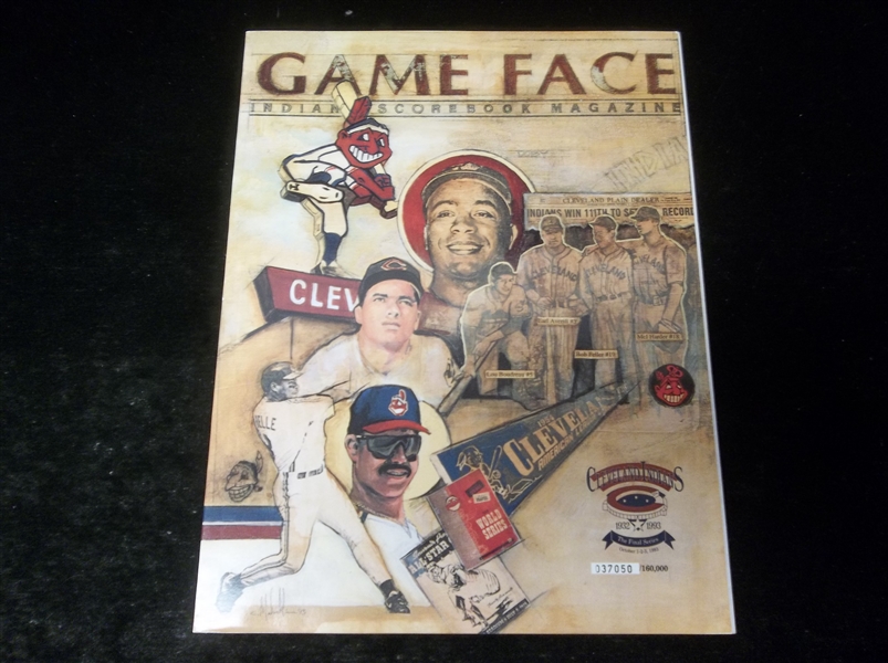 October 1-3, 1993- MLB Final Series Program @ Cleveland Stadium- Cleveland Indians vs. Chicago White Sox-#37050/160K.