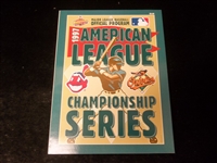 1997 MLB ALCS Program- Baltimore Orioles vs. Cleveland Indians