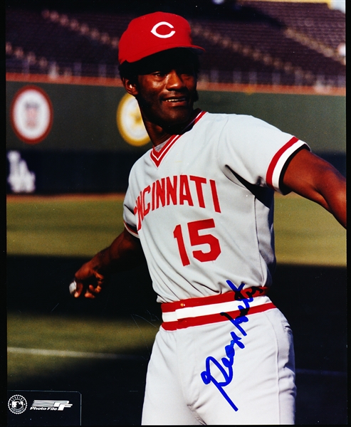 Autographed George Foster Cincinnati Reds MLB Color 8” x 10” Photo