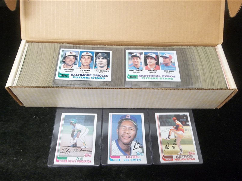 1982 Topps Baseball Near Complete Set- 791 of 792