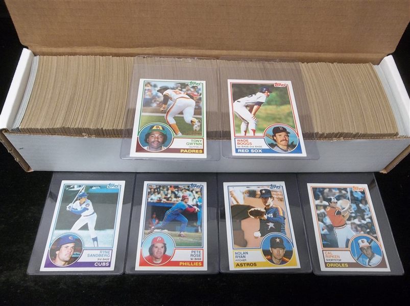 1983 Topps Baseball Complete Set of 792