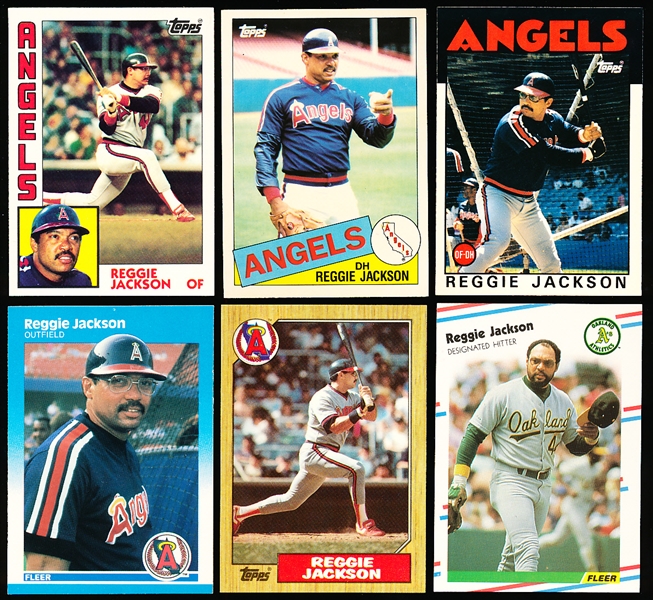 1984-’88 Reggie Jackson Topps Tiffany (4 Diff.) & Fleer Glossy (2 Diff.)