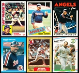 1984-’88 Reggie Jackson Topps Tiffany (4 Diff.) & Fleer Glossy (2 Diff.)