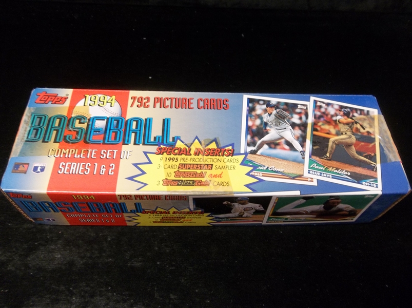 1994 Topps Baseball Factory Taped Set of 817
