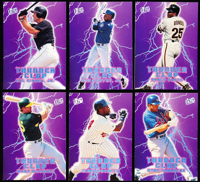 1996 Ultra Baseball- “Thunder Clap” Complete Insert Set of 20