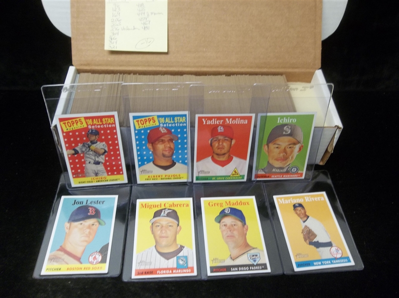 2007 Topps Heritage Baseball- 419 Diff. (Includes 46 SP’s)