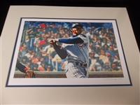 2008 Billy Williams Chicago Cubs 20” x 16” Artist Signed Double Matted Art Print- #439/1500