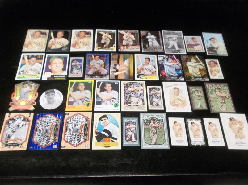 Ralph Kiner- 36 Diff.- Asst. brands & years- Mostly 2012 thru ’19 issues