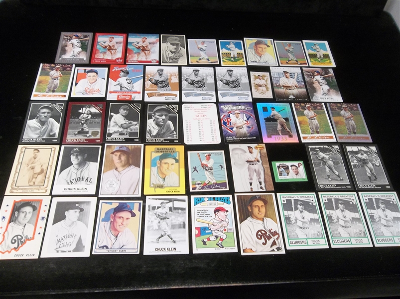 Chuck Klein- 46 Diff.- Asst. brands & years- Mostly 1977 thru ’18 issues