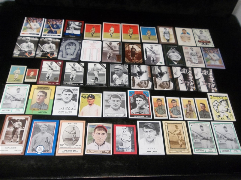 Nap Lajoie- 50 Diff.- Asst. brands & years- Mostly 1974 thru ’06 issues