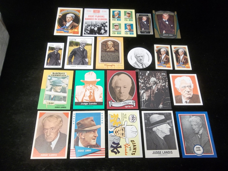 Judge Landis- 21 Diff.- Asst. brands & years- 1960 thru ’15 issues
