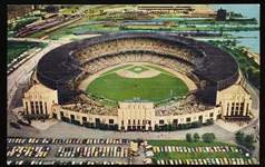 George K. Klein News Co. “C-26, 5C-H697- Municipal Stadium, Cleveland, Ohio” Linen Postcard