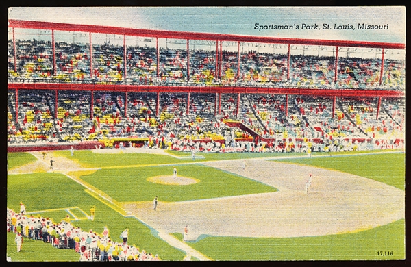 Gibson Merchandise Co. “17,116- Sportsman’s Park, St. Louis, Missouri” Linen Postcard