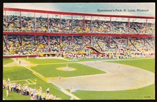 Gibson Merchandise Co. “17,116- Sportsman’s Park, St. Louis, Missouri” Linen Postcard