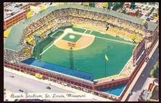 Gibson Merchandise Co. “K1430- Busch Stadium, St. Louis, Missouri” Linen Postcard