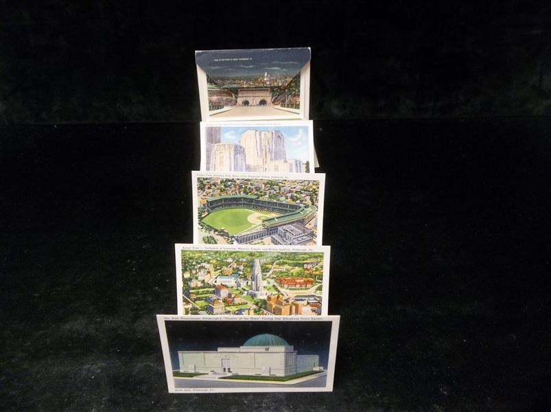 The Pittsburgh News Co. “Souvenir Folder of Pittsburgh, Pennsylvania” Linen Postcard Fold-Out Picture Pack