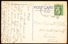 W.E. Ayres “7A-H3260, A-16 Night View, Red Bird Stadium, Columbus, Ohio” Linen Postcard