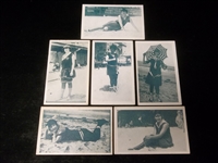 1920’s Female Swimwear Arcade/Exhibit Blank-Back, White-Bordered Cards- 6 Diff.