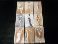 1927 Exhibit Supply Co. “Model/ Risqué Women” Blank-Back Dated Front Exhibits- 9 Diff.