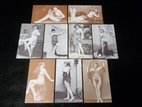 1927 Exhibit Supply Co. “Model/ Risqué Women” Blank-Back Dated Front Exhibits- 9 Diff.