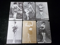 1927 Exhibit Supply Co. “Model/ Risqué Women” Blank-Back Dated Front Exhibits- 6 Diff.