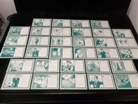 1942 Exhibit Supply Co. “Want to Marry/ Marry Soon” Complete Men (“M” Series) Set of 32 Blank-Back Exhibit Cards