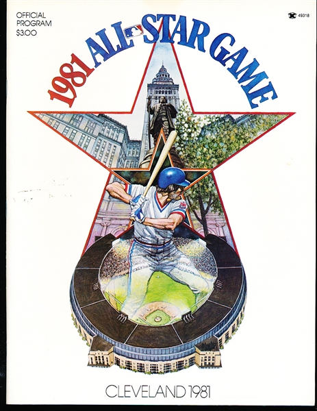 1981 MLB All-Star Game Program @ Cleveland