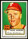 1952 Topps Baseball- #216 Richie Ashburn, Phillies