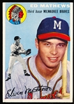 1954 Topps Baseball- #30 Ed Mathews, Braves