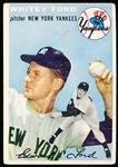 1954 Topps Baseball- #37 Whitey Ford, Yankees