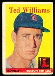 1958 Topps Bb- #1 Ted Williams, Red Sox