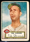 1952 Topps Baseball- Hi#- #350 Cal Abrams, Reds