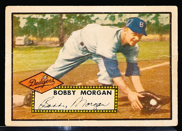 1952 Topps Baseball- Hi#- #355 Bobby Morgan, Brooklyn Dodgers