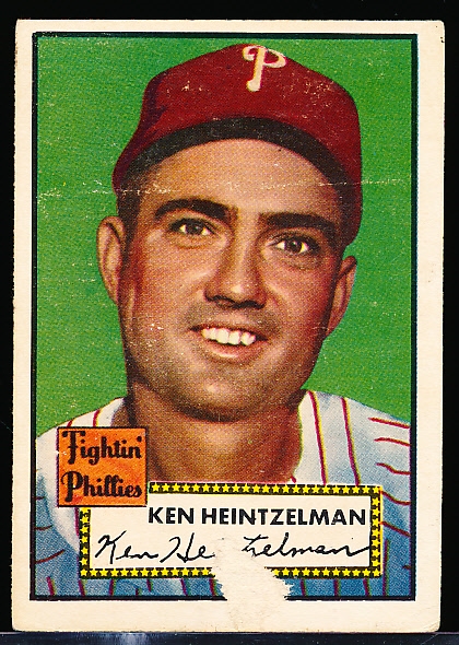 1952 Topps Baseball- Hi#- #362 Ken Heintzelman, Phillies