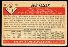 1953 Bowman Bb Color- #114 Bob Feller, Indians