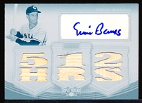 2010 Topps Triple Threads Bb- “Autographs Relics White Whale Printing Plates”- #TTAR-251 Ernie Banks, Cubs- 1 of 1